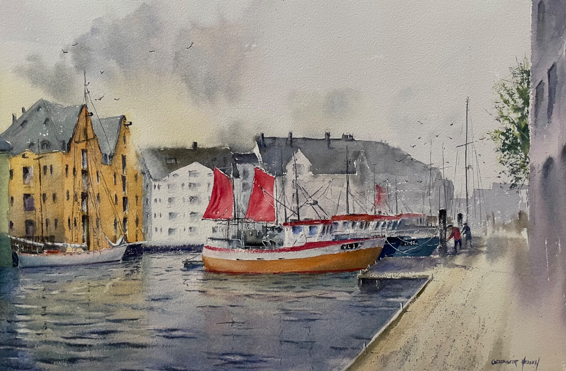 «Landligge» 55x37 kr 3600